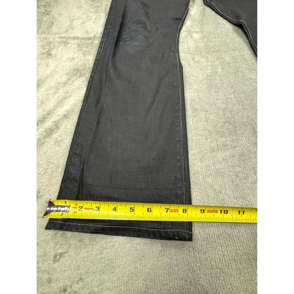 G-Star Raw Jeans Mens 40/32 Black Denim Dark Wash Straight Leg Classic Zip Fly - Picture 3 of 11